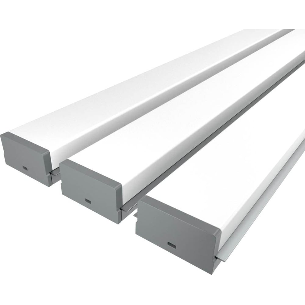 Изображение товара Комплект профилей Ledcraft для подсветки 3м серебро с рассеивателем IP20