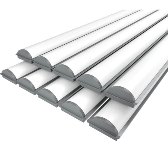 Изображение товара Комплект Ledcraft LC-LPV0740M36R-3x10Silver из 10 шт серебро (3м профиль+3м рассеиватель+2 заглушки) 1616340723