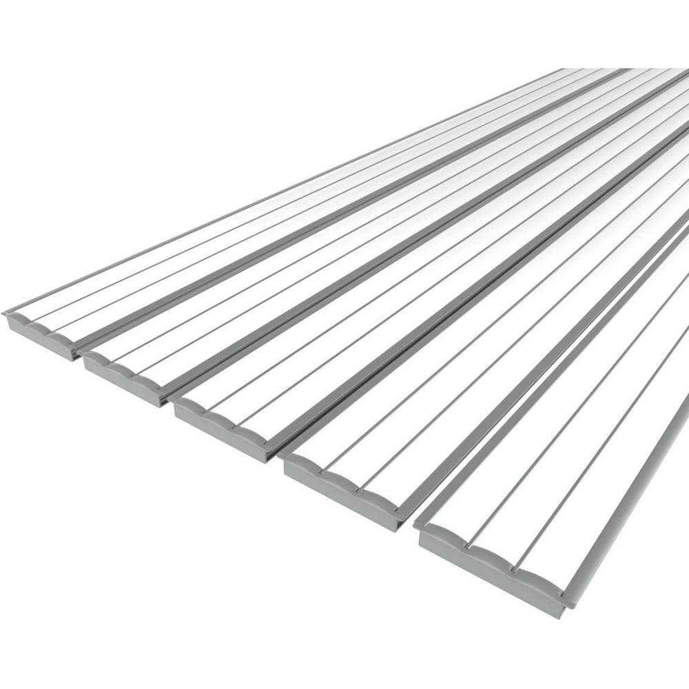 Изображение товара Комплект Ledcraft LC-LPV0956M16-3x5Silver из 5 шт серебро (3м профиль+3м рассеиватель 3шт+2 заглушки) 1616340580