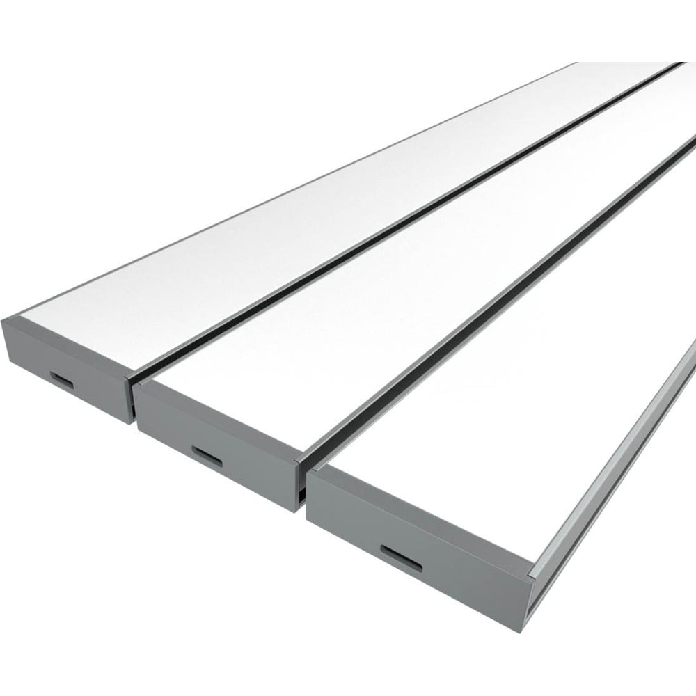 Изображение товара Комплект Ledcraft LC-LPV1035M34-2x3Silver из 3 шт серебро (2м профиль+2м рассеиватель+2 заглушки) 1616240262