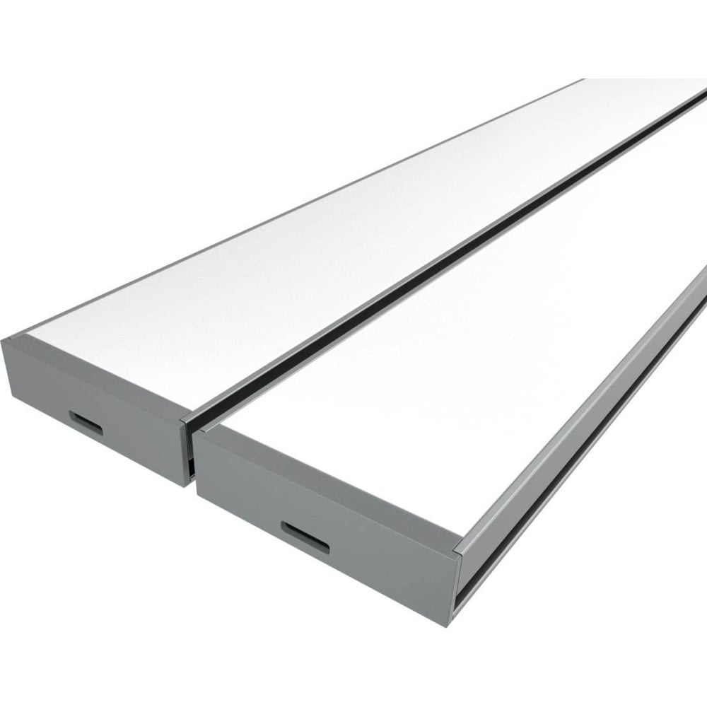 Изображение товара Комплект Ledcraft LC-LPV1035M34-2x2Silver из 2 шт серебро (2м профиль+2м рассеиватель+2 заглушки) 1616240104