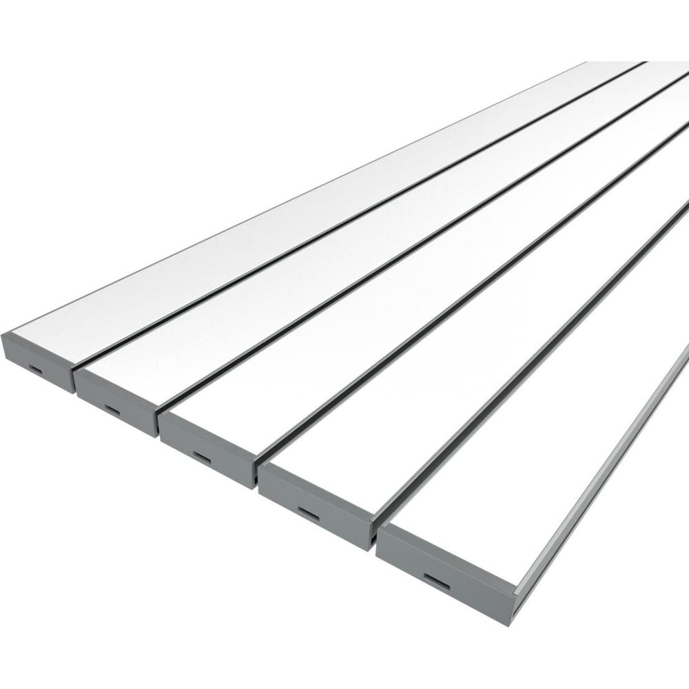 Изображение товара Комплект Ledcraft LC-LPV1035M34-3x5Silver из 5 шт серебро (3м профиль+3м рассеиватель+2 заглушки) 1616340578