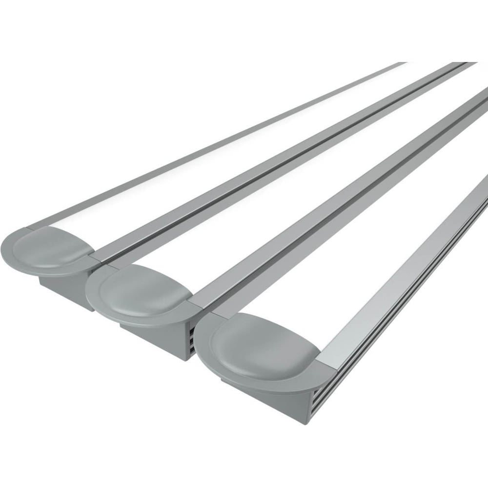 Изображение товара Комплект профилей Ledcraft LC-LPV1222M16-2x3 серебро 2м 3 шт монтажный алюминий