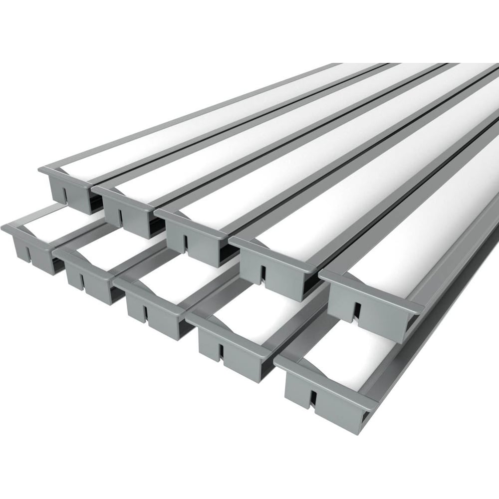 Комплект Ledcraft LC-LPV1226M16-3x10Silver из 10 шт серебро (3м профиль+3м рассеиватель+2 заглушки) 1616340750