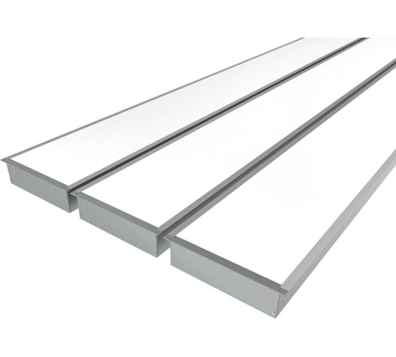 Изображение товара Комплект Ledcraft LC-LPV32114M94-3x3Silver из 3 шт серебро (3м профиль+3м рассеиватель+2 заглушки+комплект шурупов) 1616340328