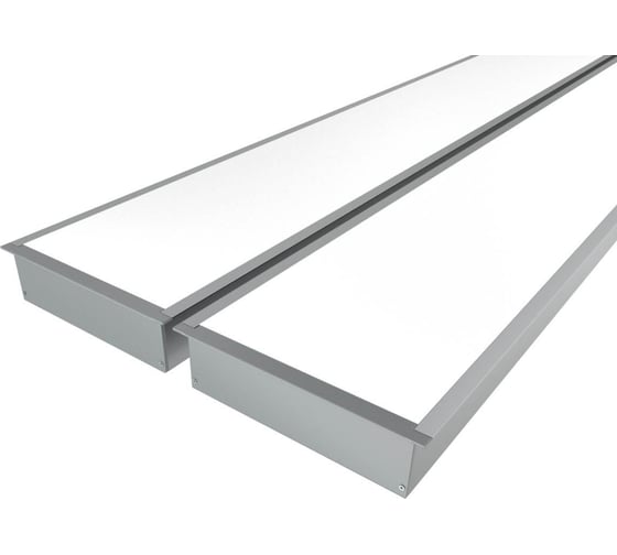 Изображение товара Комплект Ledcraft LC-LPV32114M94-2x2Silver из 2 шт серебро (2м профиль+2м рассеиватель+2 заглушки+комплект шурупов) 1616240170