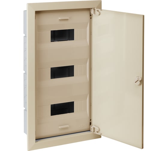 Изображение товара Щит распределительный Рувинил Тусо скрытой проводки на 54 модуля с металической дверцей бежевый 686х518х125 мм 68154МБЖ