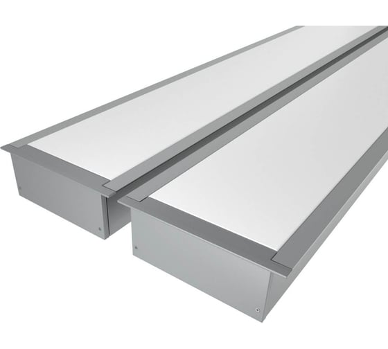Изображение товара Комплект Ledcraft LC-LPV3288M68-3x2Silver из 2 шт серебро (3м профиль+3м рассеиватель+2 заглушки+комплект шурупов) 1616340054