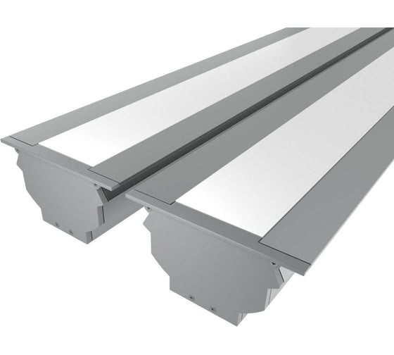 Изображение товара Комплект Ledcraft LC-LPV4889M44M16-2x2Silver из 2 шт серебро (2м профиль+2м рассеиватель+2м рассеиватель+2 заглушки+комплект шурупов) 1616240097