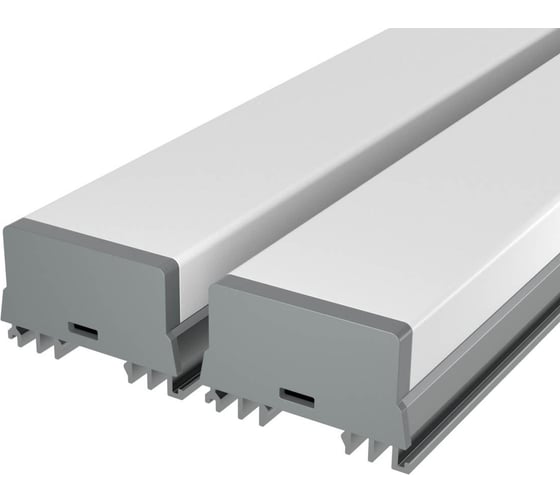 Изображение товара Комплект Ledcraft LC-LSS1236M36-3x2Silver из 2 шт серебро (3м профиль+3м рассеиватель+2 заглушки+4 крепежа) 1616340033