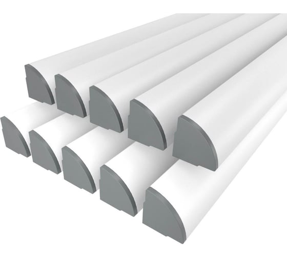 Изображение товара Комплект Ledcraft LC-LSU1515M31-2x10Silver из 10 шт серебро (2м профиль+2м рассеиватель+2 заглушки) 1616240669