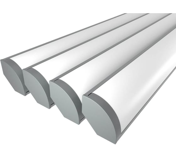 Изображение товара Комплект Ledcraft LC-LSU1616M20-2x4Silver из 4 шт серебро (2м профиль+2м рассеиватель+2 заглушки) 1616240338