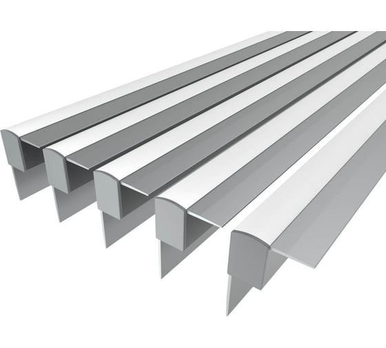 Изображение товара Комплект Ledcraft LC-NKU4532M16-2x5Silver из 5 шт серебро (2м профиль+2м рассеиватель+2 заглушки) 1616240536