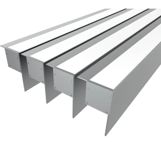 Изображение товара Комплект Ledcraft LC-NKU7650M34-2x4Silver из 4 шт серебро (2м профиль+2м рассеиватель+2 заглушки) 1616240425