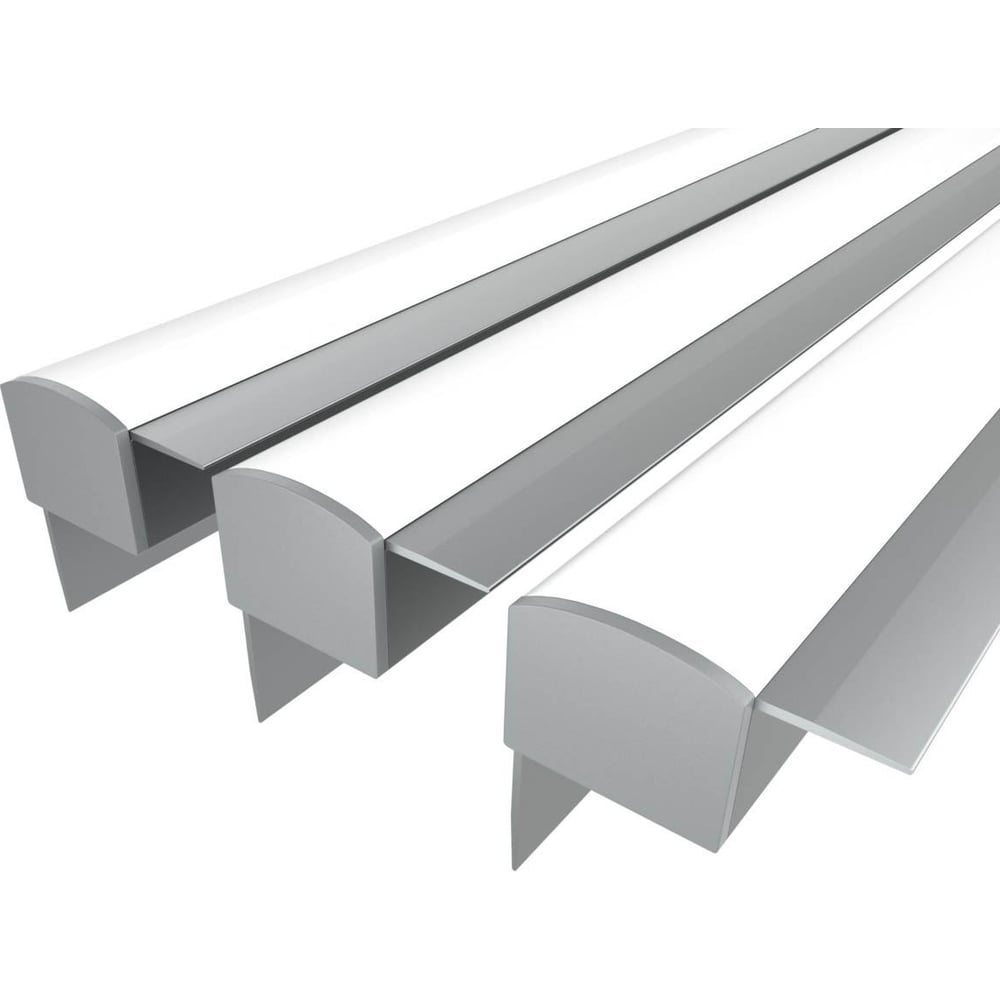 Изображение товара Комплект световых алюминиевых профилей Ledcraft LC-NKU4543M28-3x3Silver 3 шт концепция подсветки