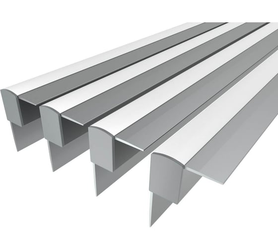 Изображение товара Комплект Ledcraft LC-NKU4532M16-3x4Silver из 4 шт серебро (3м профиль+3м рассеиватель+2 заглушки) 1616340378