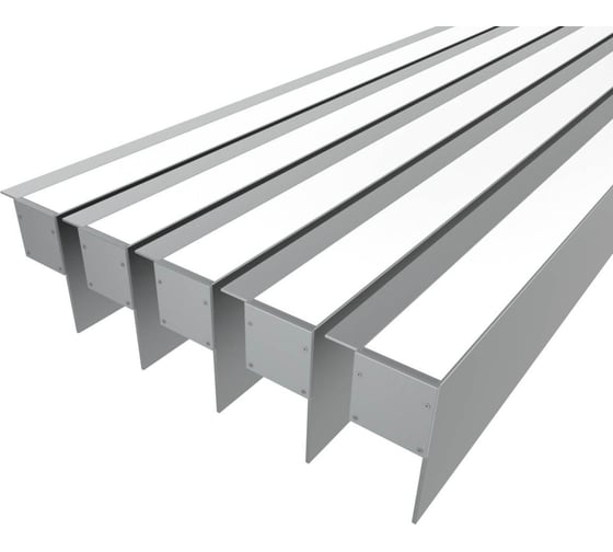 Изображение товара Комплект Ledcraft LC-NKU7650M34-3x5Silver из 5 шт серебро (3м профиль+3м рассеиватель+2 заглушки) 1616340583