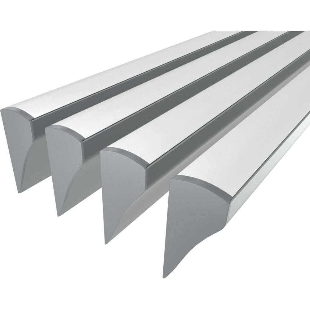 Изображение товара Комплект профилей для подсветки Ledcraft LC-NS1636M16-2x4Silver 2м с рассеивателем