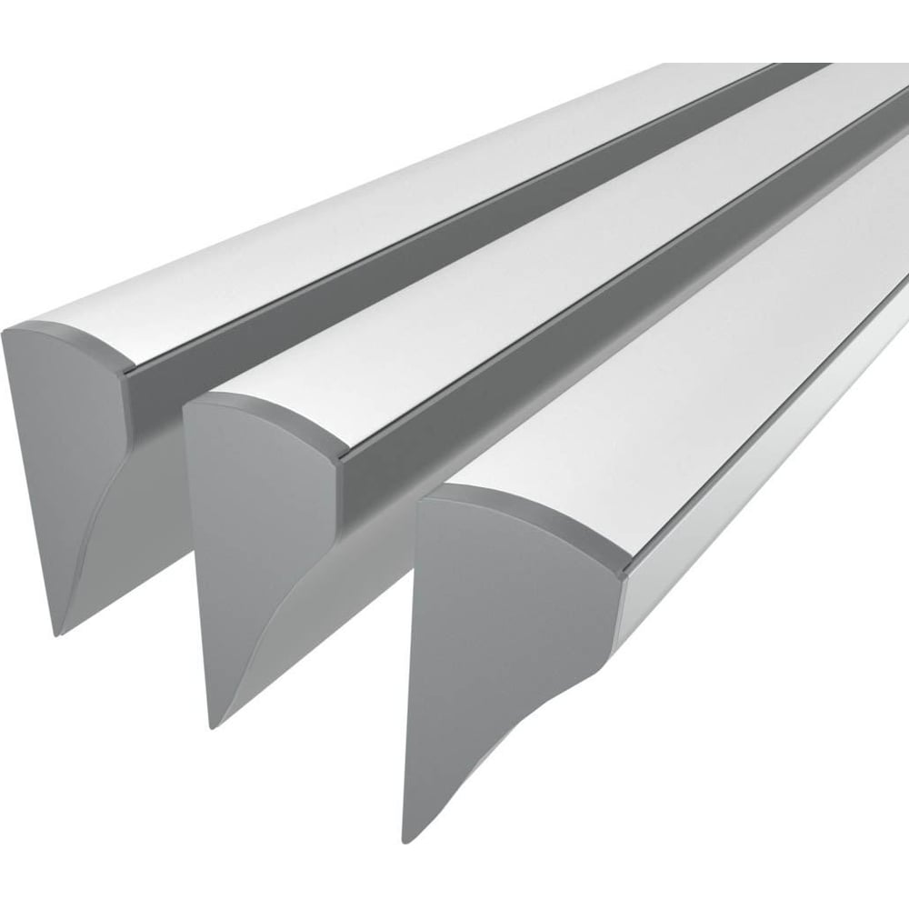 Изображение товара Комплект Ledcraft LC-NS1636M16-3x3Silver из 3 шт серебро (3м профиль+3м рассеиватель+2 заглушки+4 крепежа) 1616340235