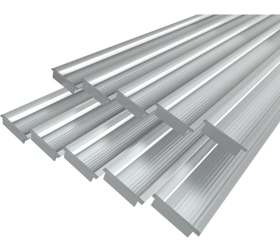 Изображение товара Комплект Ledcraft LC-PVD7016M16-3x10Silver из 10 шт серебро (3м профиль+3м рассеиватель+2 заглушки+4 крепежа) 1616340671