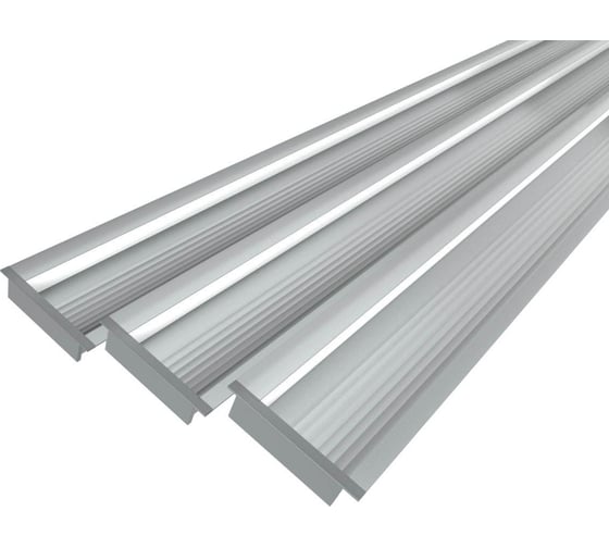 Изображение товара Комплект Ledcraft LC-PVD7016M16-2x3Silver из 3 шт серебро (2м профиль+2м рассеиватель+2 заглушки+2 крепежа) 1616240197