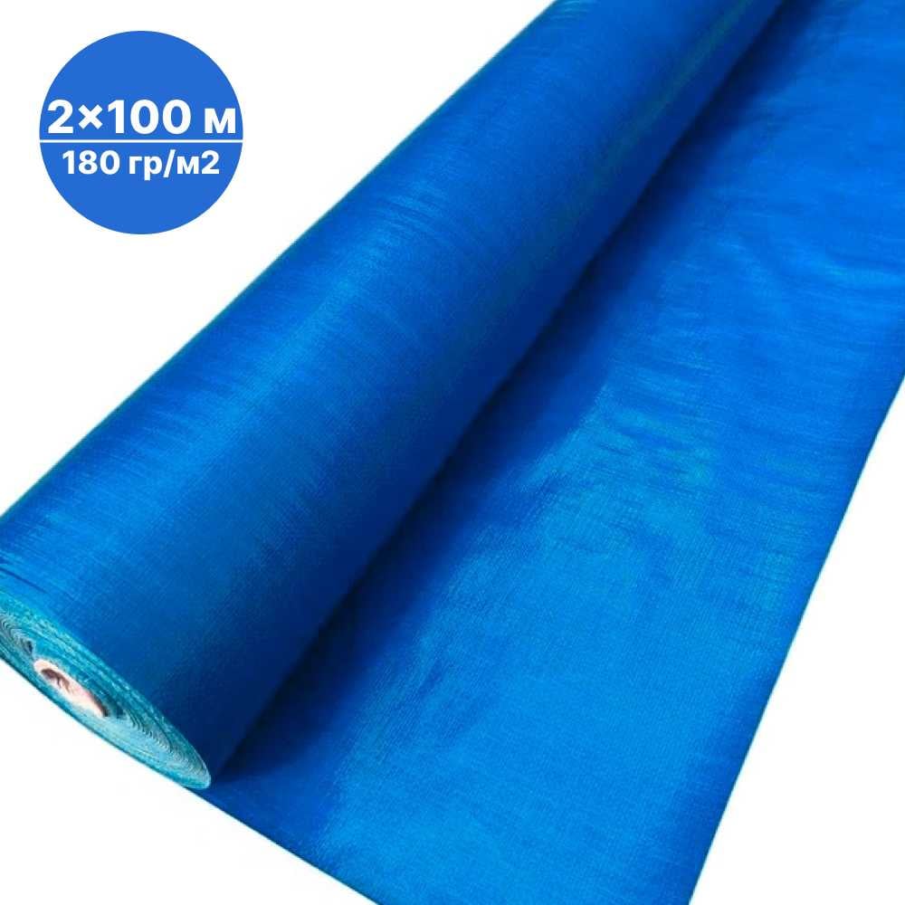 Изображение товара Тент без люверсов в рулоне Sebmet 180 г/м2 синий 2x100м за рулоном