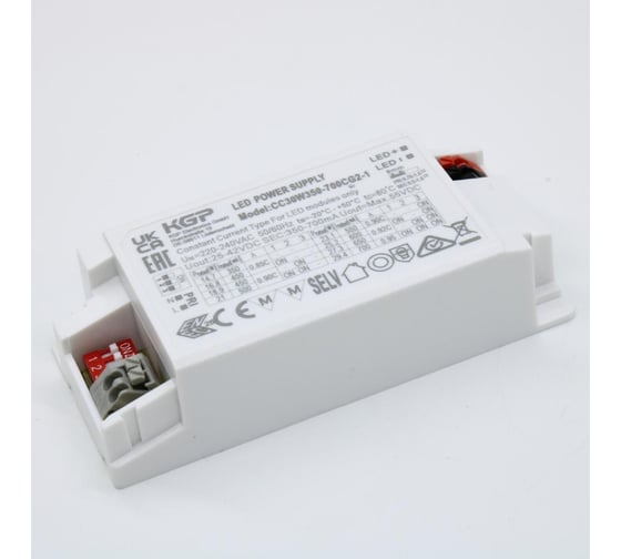 Изображение товара Блок питания KGP DIP 30W 350-700mA 25-42V CC30W350-700CG2-1
