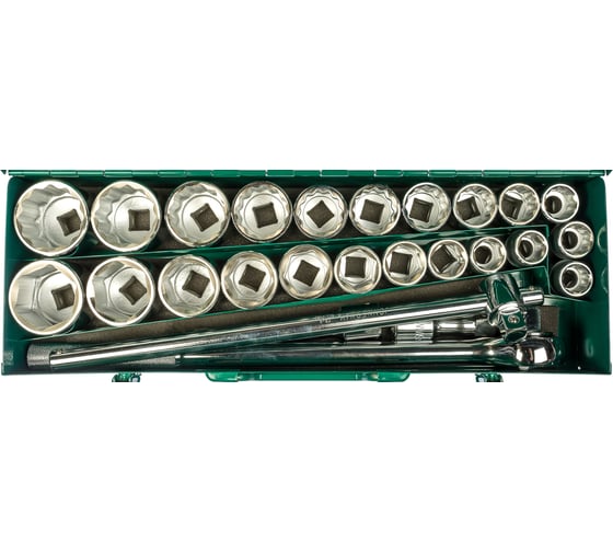 Изображение товара Набор торцевых дюймовых головок 27 предметов Jonnesway S04H6327S