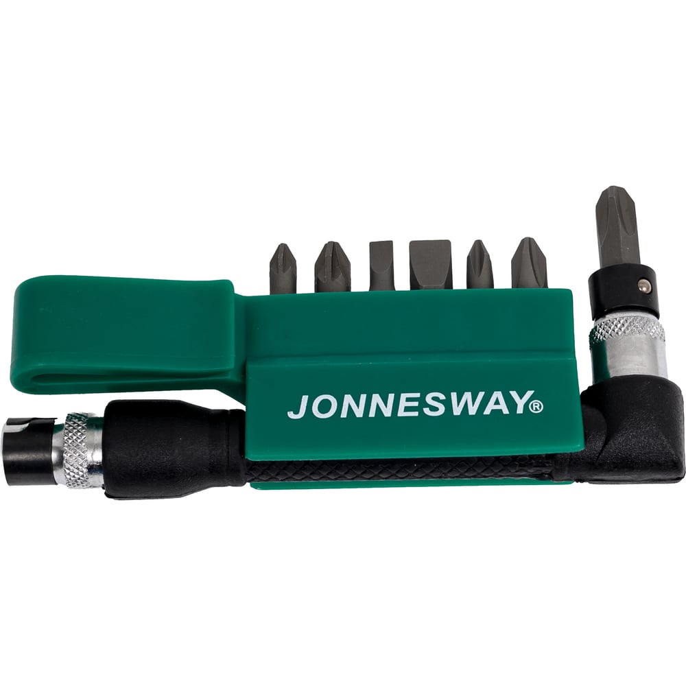 Изображение товара Комплект вставок 8 предметов Jonnesway S08H208S с футляром универсальный набор битов