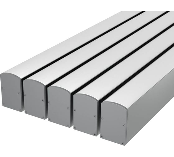 Изображение товара Комплект профиля Ledcraft LC-LP4028M28-2x5Silver 5 шт, серебро (2м профиль+2м рассеиватель+2 заглушки+комплект шурупов) 1616240542