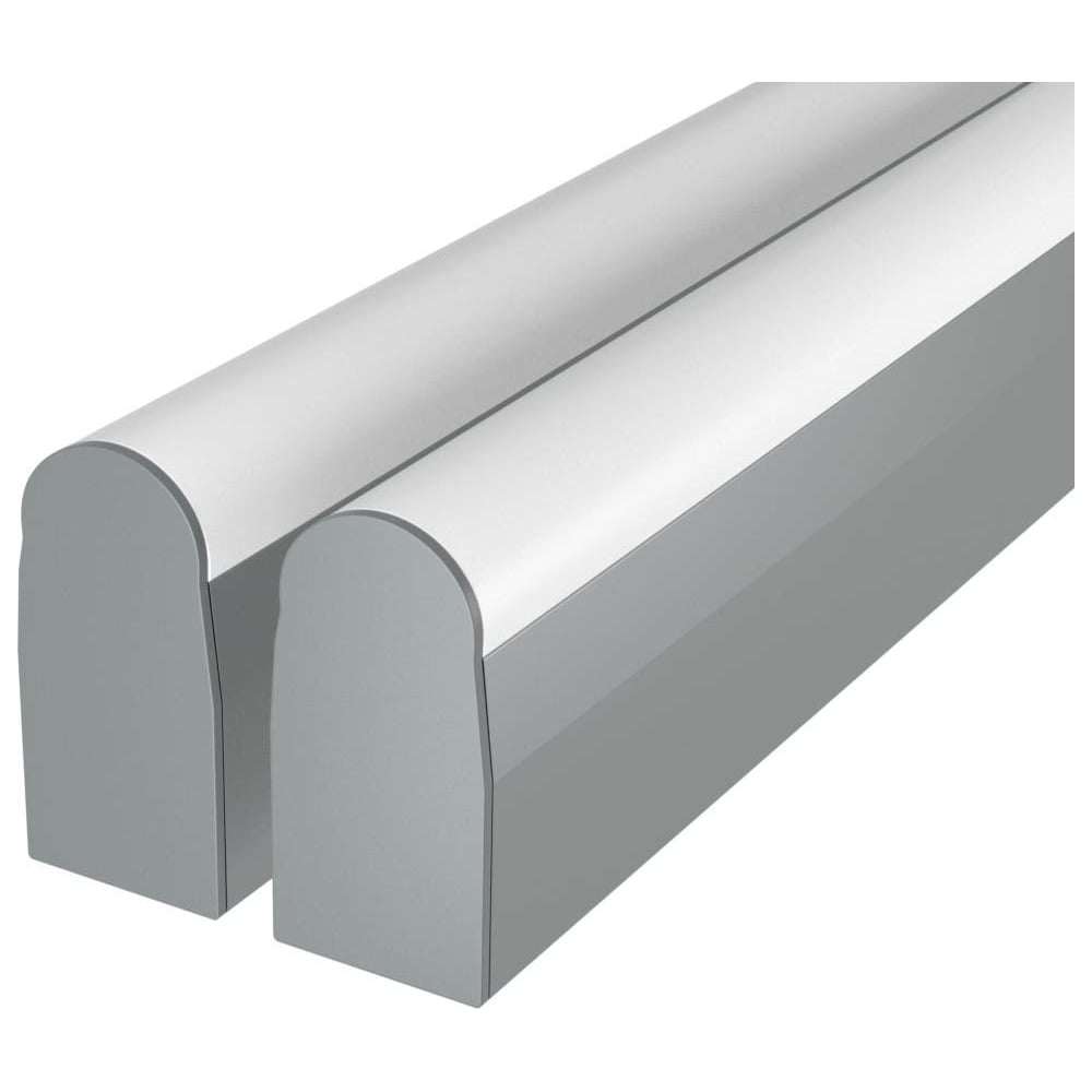 Изображение товара Комплект профиля Ledcraft LC-LP4028RM1-2x2Silver 2 м для подсветки ниши и потолка