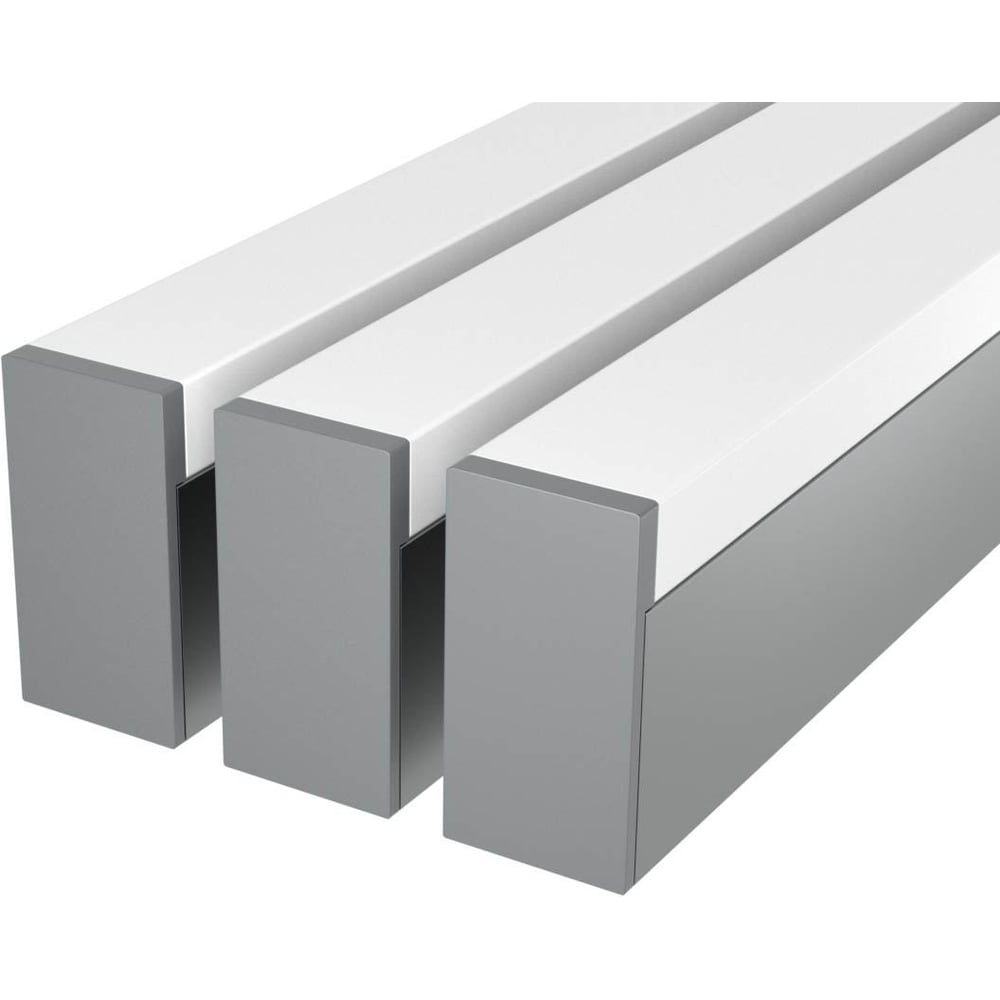 Изображение товара Комплект профиля Ledcraft LC-LP4028M1728-2x3 серебро для подсветки 2м