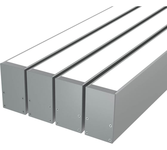 Изображение товара Комплект профиля Ledcraft LC-LP5030M30-2x4Silver 4 шт, серебро (2м профиль+2м рассеиватель+2 заглушки+комплект шурупов) 1616240474