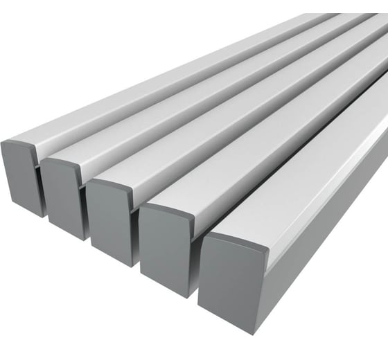 Изображение товара Комплект профиля Ledcraft LC-LP4034M36T-2x5Silver 5 шт, серебро (2м профиль+2м рассеиватель+2 заглушки+комплект шурупов) 1616240567