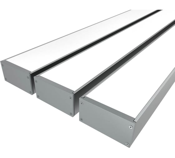 Изображение товара Комплект профиля Ledcraft LC-LP50100M94-3x3Silver 3 шт, серебро (3м профиль+3м рассеиватель+2 заглушки+комплект шурупов) 1616340327