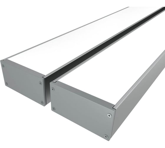 Изображение товара Комплект профиля Ledcraft LC-LP50100M94-2x2Silver 2 шт, серебро (2м профиль+2м рассеиватель+2 заглушки+комплект шурупов) 1616240169