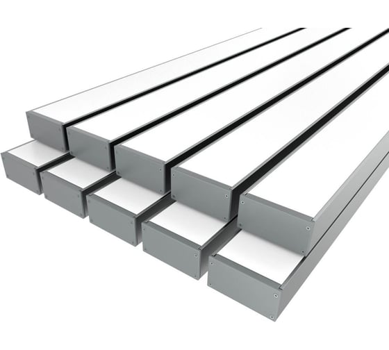 Изображение товара Комплект профиля Ledcraft LC-LP50100M94-3x10Silver 10 шт, серебро (3м профиль+3м рассеиватель+2 заглушки+комплект шурупов) 1616340801