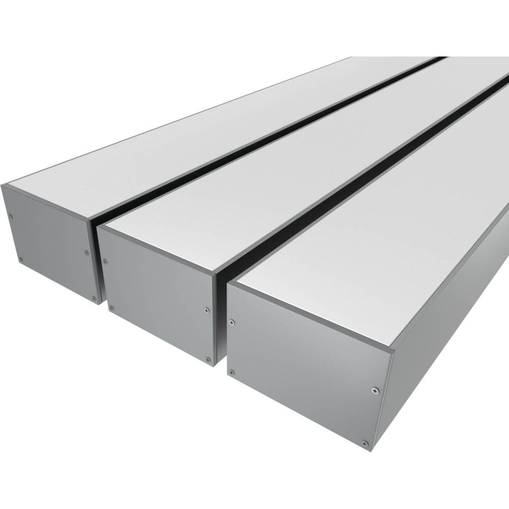 Изображение товара Комплект профиля Ledcraft LC-LP5274M68-2x3Silver 2м для светодиодных лент с рассеивателем и заглушк