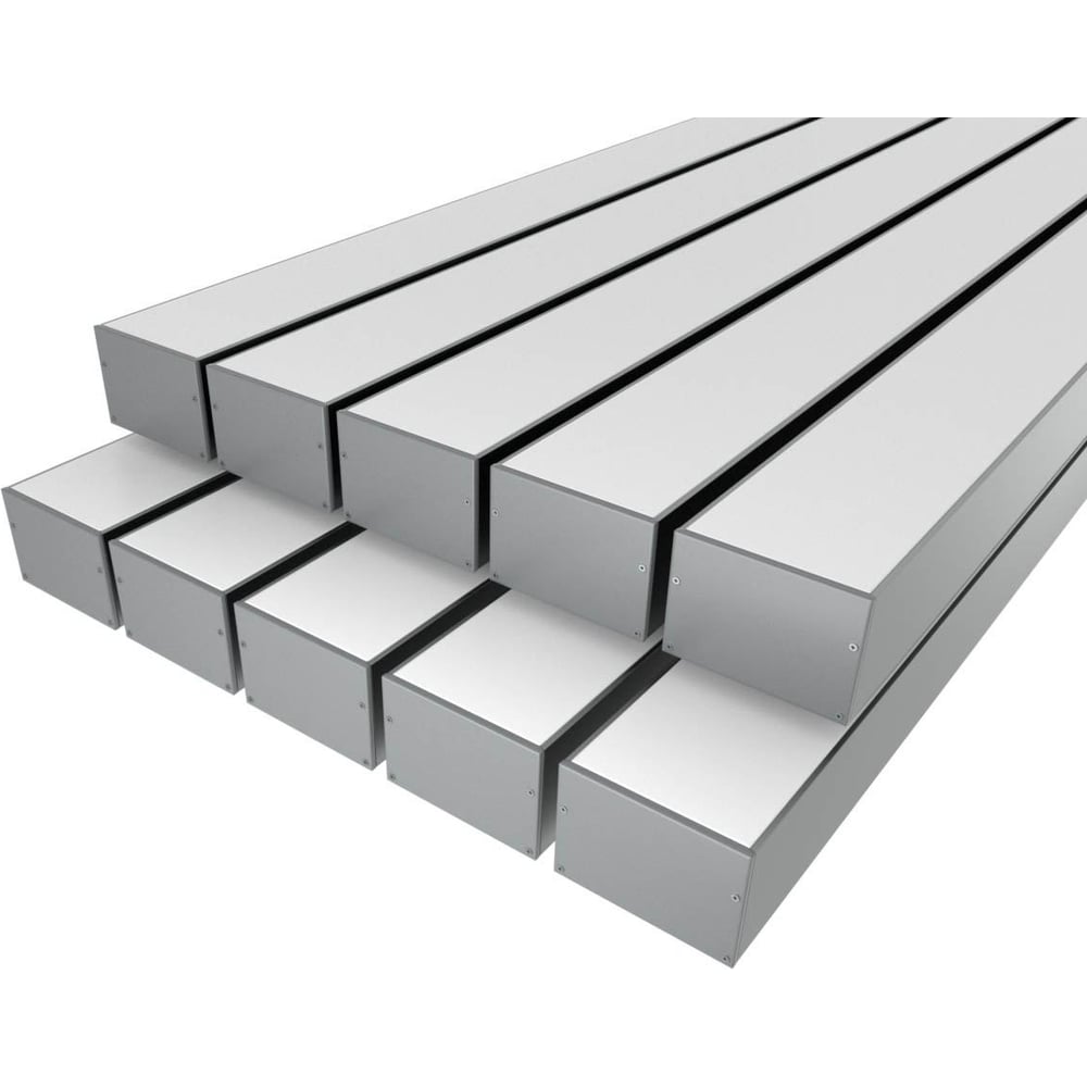 Изображение товара Комплект профиля Ledcraft LC-LP5274M68-3x10Silver для LED подсветки 3м алюминий/поликарбонат
