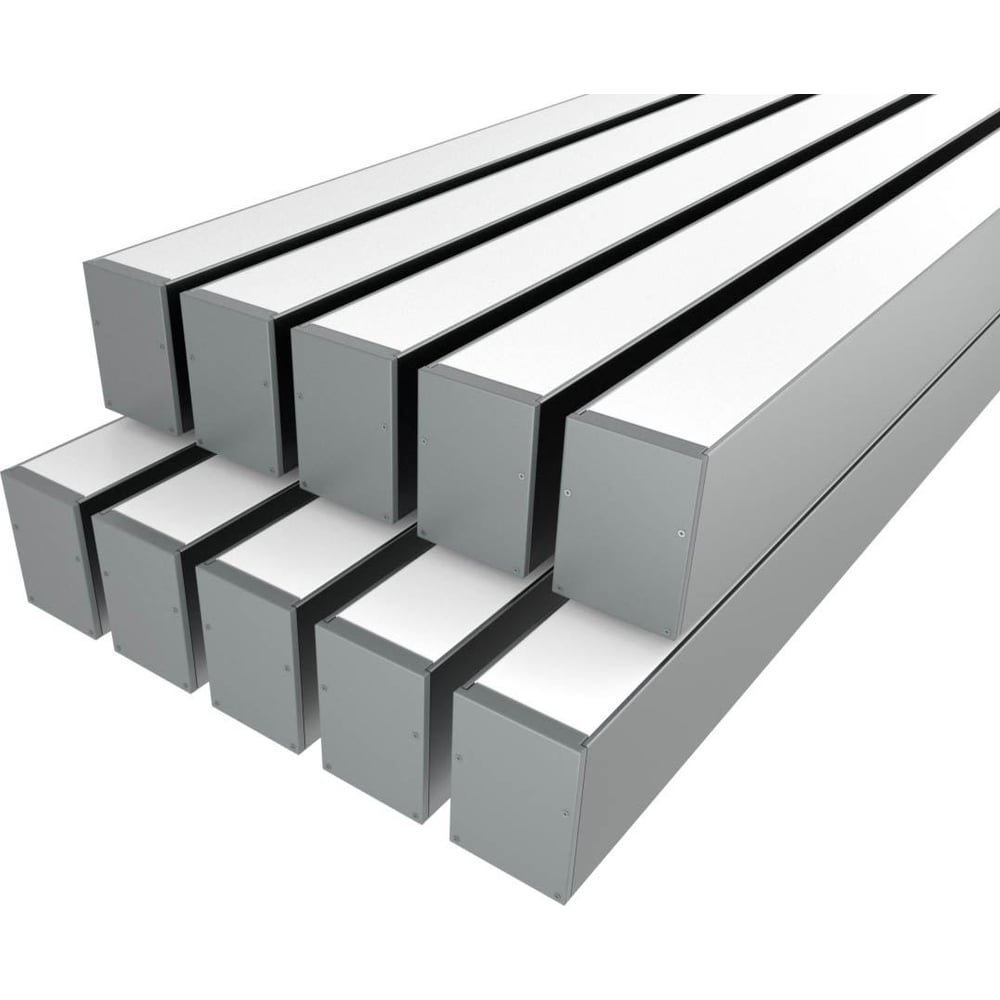 Изображение товара Комплект алюминиевых профилей Ledcraft LC-LP7050M44-2x10Silver для потолка и стен