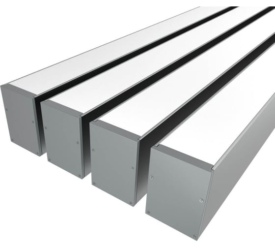 Изображение товара Комплект профиля Ledcraft LC-LP7050M44-2x4Silver 4 шт, серебро (2м профиль+2м рассеиватель+2 заглушки+комплект шурупов) 1616240367
