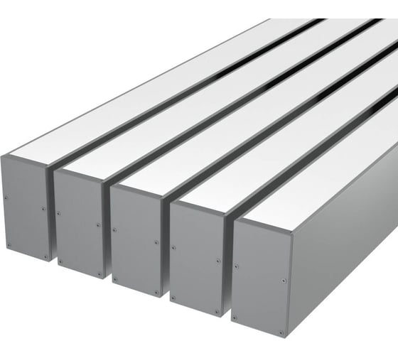 Изображение товара Комплект профиля Ledcraft LC-LP6735M34-3x5Silver 5 шт, серебро (3м профиль+3м рассеиватель+2 заглушки+комплект шурупов) 1616340533