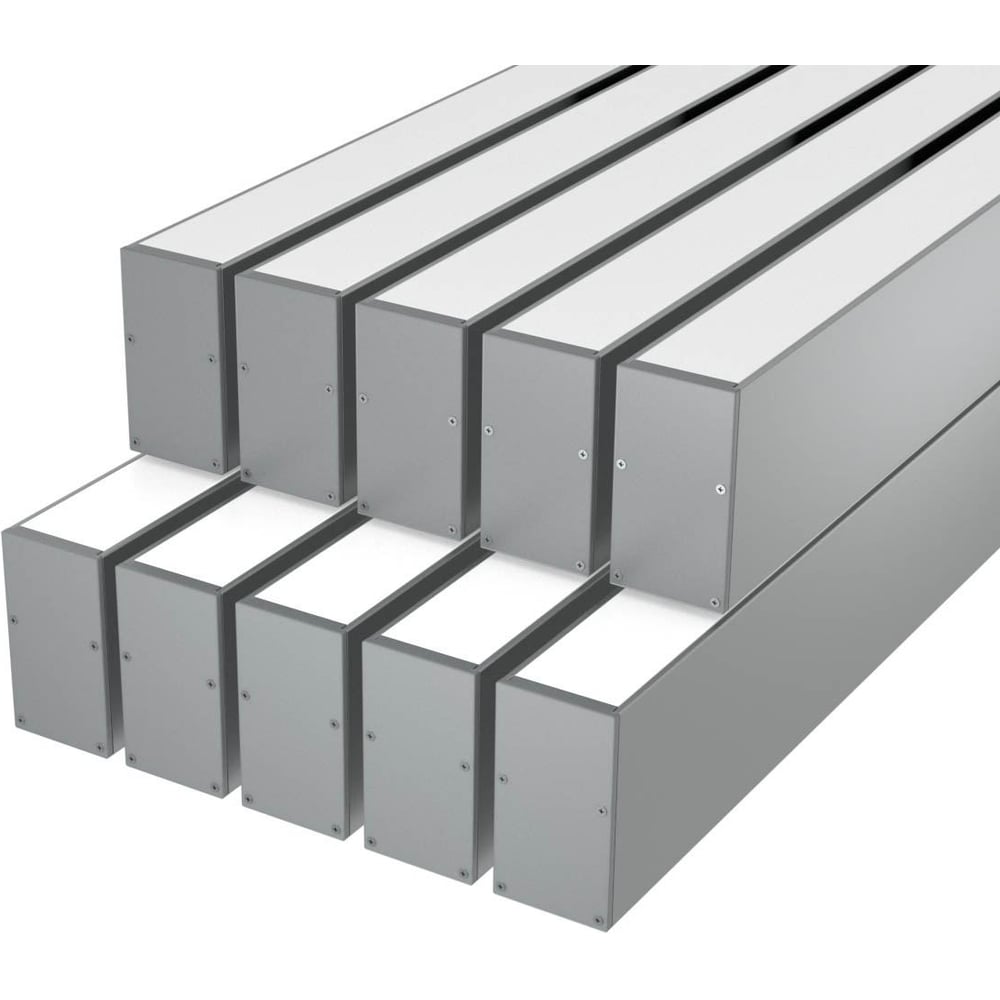 Изображение товара Комплект профиля Ledcraft LC-LP6735M34-2x10Silver 2м для подсветки натяжных потолков и стен