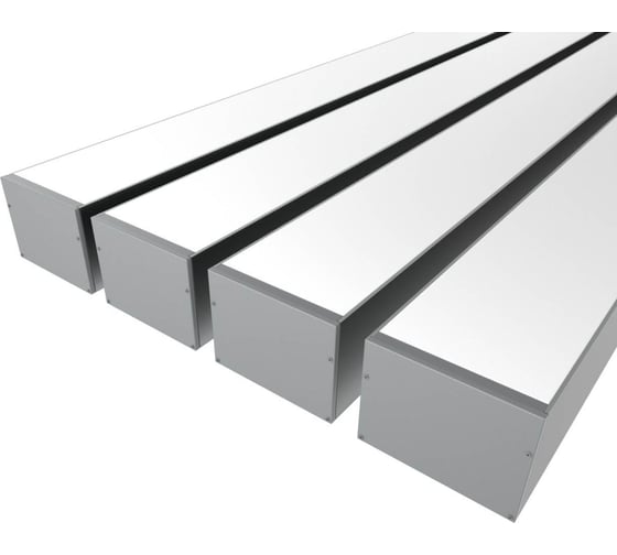 Изображение товара Комплект профиля Ledcraft LC-LP76100M94-2x4Silver 4 шт, серебро (2м профиль+2м рассеиватель+2 заглушки+комплект шурупов) 1616240429