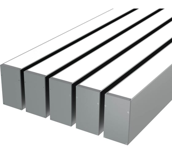 Изображение товара Комплект профиля Ledcraft LC-LP9050M44-3x5Silver 5 шт, серебро (3м профиль+3м рассеиватель+2 заглушки+комплект шурупов) 1616340613