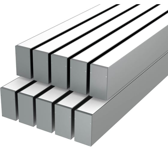 Изображение товара Комплект профиля Ledcraft LC-LP9050M44-3x10Silver 10 шт, серебро (3м профиль+3м рассеиватель+2 заглушки+комплект шурупов) 1616340771