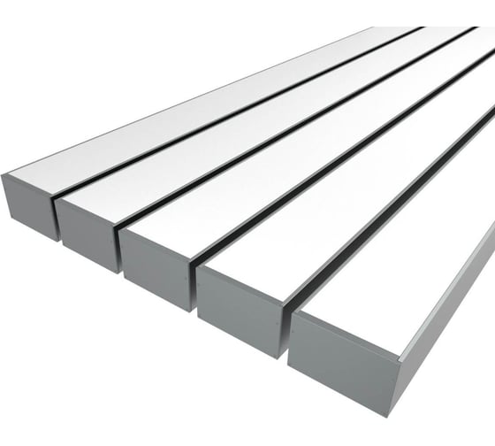Изображение товара Комплект профиля Ledcraft LC-LP76120M115-3x5Silver 5 шт, серебро (3м профиль+3м рассеиватель+2 заглушки+комплект шурупов) 1616340636