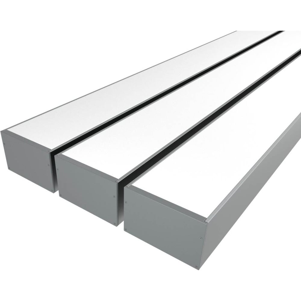 Изображение товара Комплект профиля Ledcraft LC-LP76120M115-3x3Silver для накладной установки
