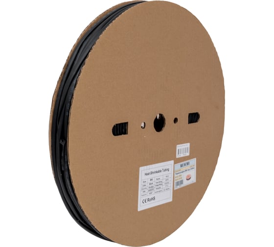 Изображение товара Термоусадка Ruichi Ф6 черный /100м/ 60659