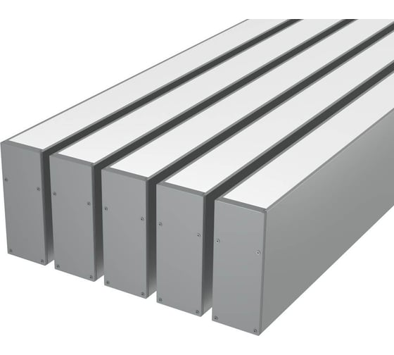 Изображение товара Комплект профиля Ledcraft LC-LP9035M34-2x5Silver 5 шт, серебро (2м профиль+2м рассеиватель+2 заглушки+комплект шурупов) 1616240522